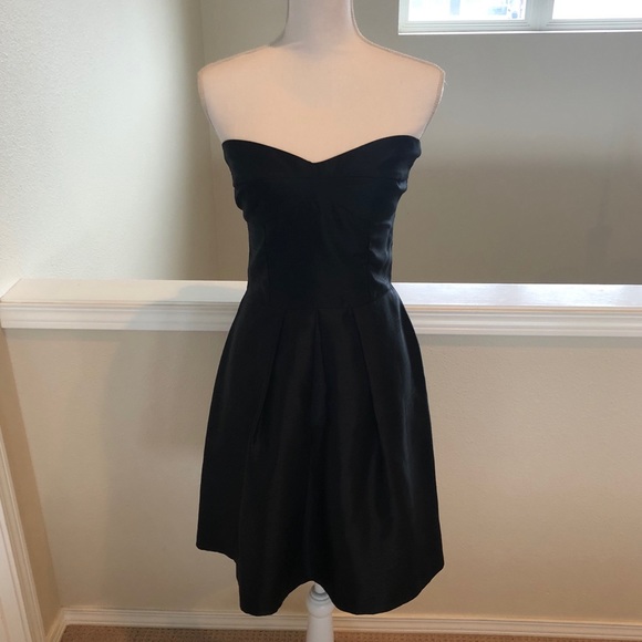 Velvet Torch Dresses & Skirts - LBD - Black Strapless Pleated Dress - Size M